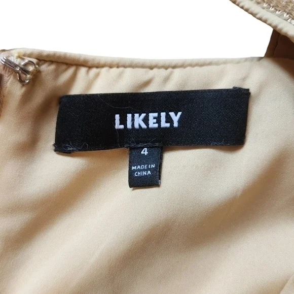 LIKELY‎ MINEO GOWN GOLD 4